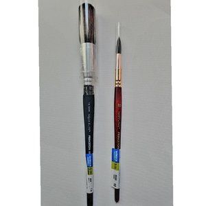 PRINCETON AQUA ELITE WATECOLOR BRUSHES,  2 pc, Round 10 and Mop 1 in .